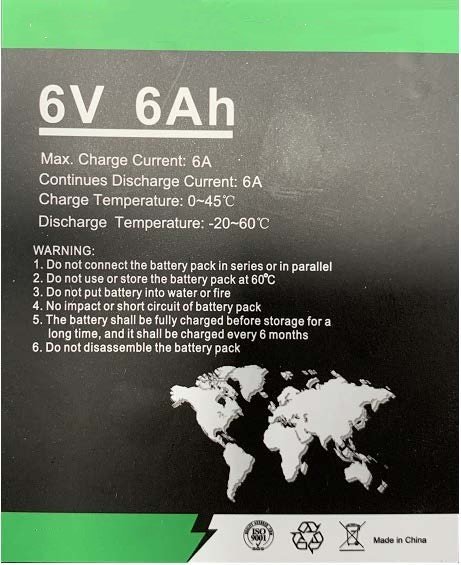 evoke 6v 6ah jump start battery 2