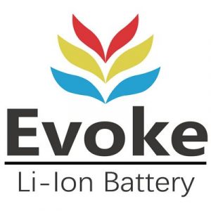 evocar logotipo li ion bateria evocar 方形logo 电池 tn